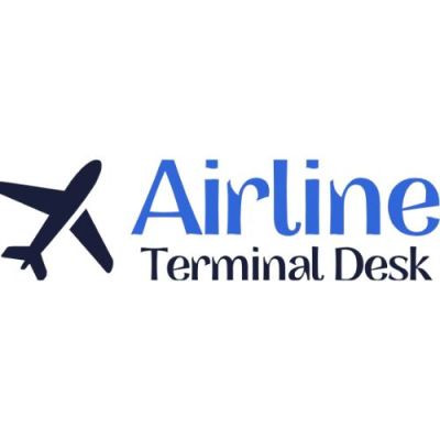 Airline terminal desk